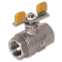 4415 - Zetco AGA Approved 2-Piece Stainless Steel Ball Valve F&amp;F T Handle