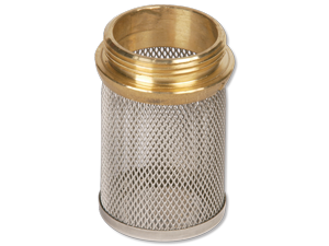 Series 1521 Stainless Steel Filter Basket Brass Thread