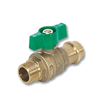 6105 - Zetco WaterMarked DZR Brass Press-fit x Male T Handle